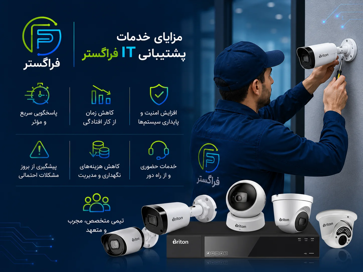 مزایای خدمات پشتیبانی فراگستر:
